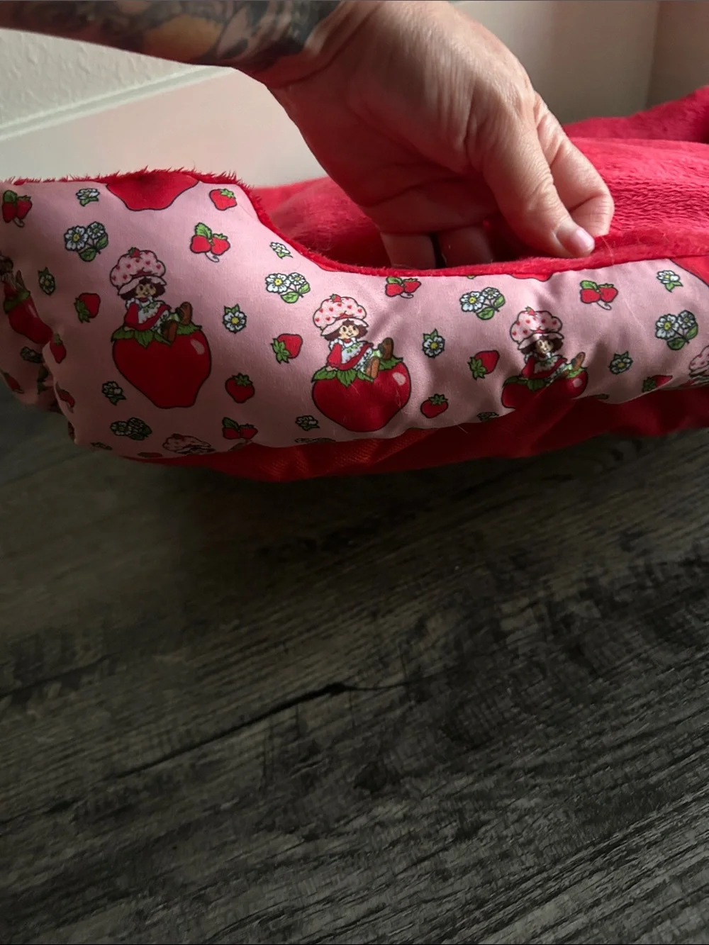 Strawberry shortcake Small Pet Bed - Cozy Lounger